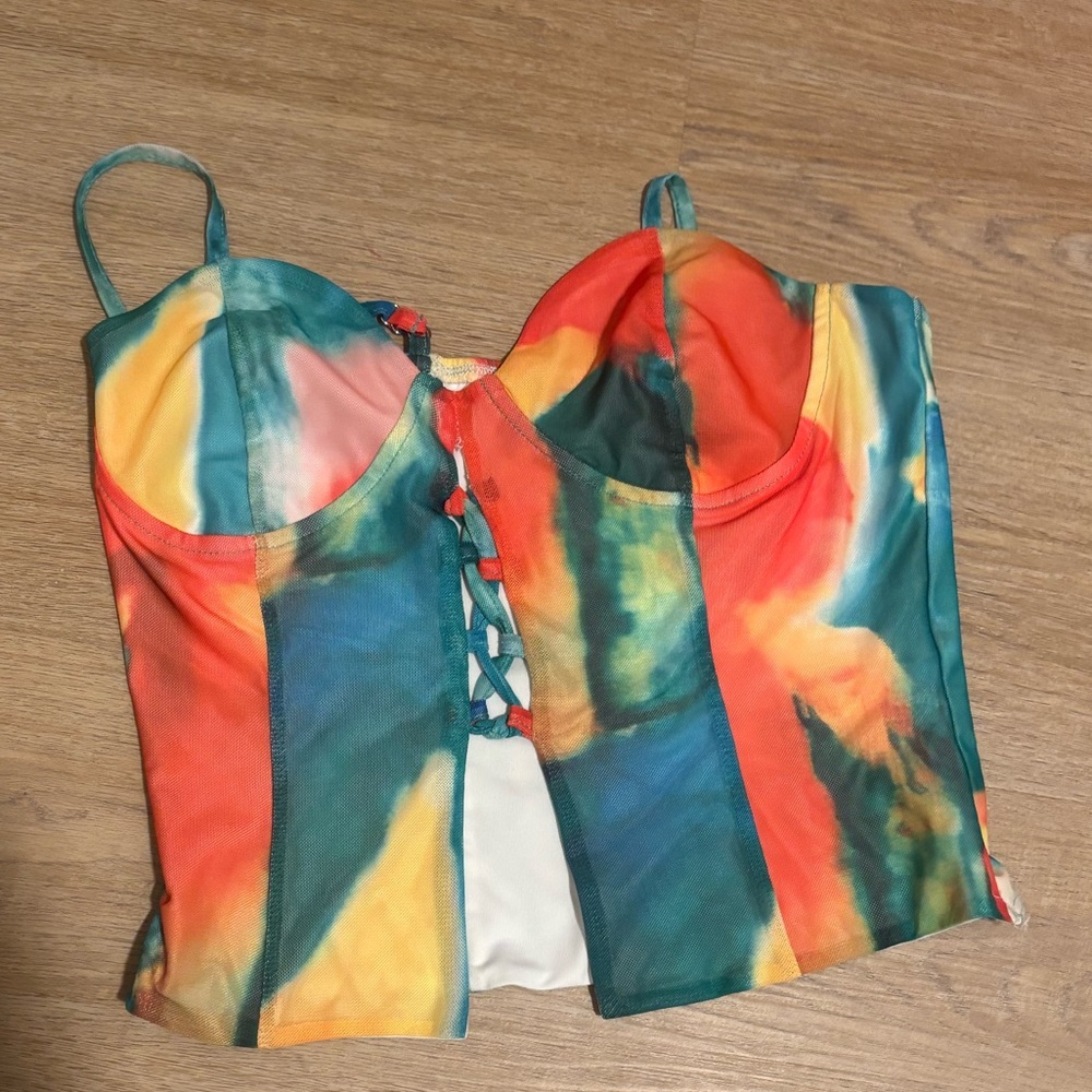 Princess Polly Colorful Tie-Dye Women's Top